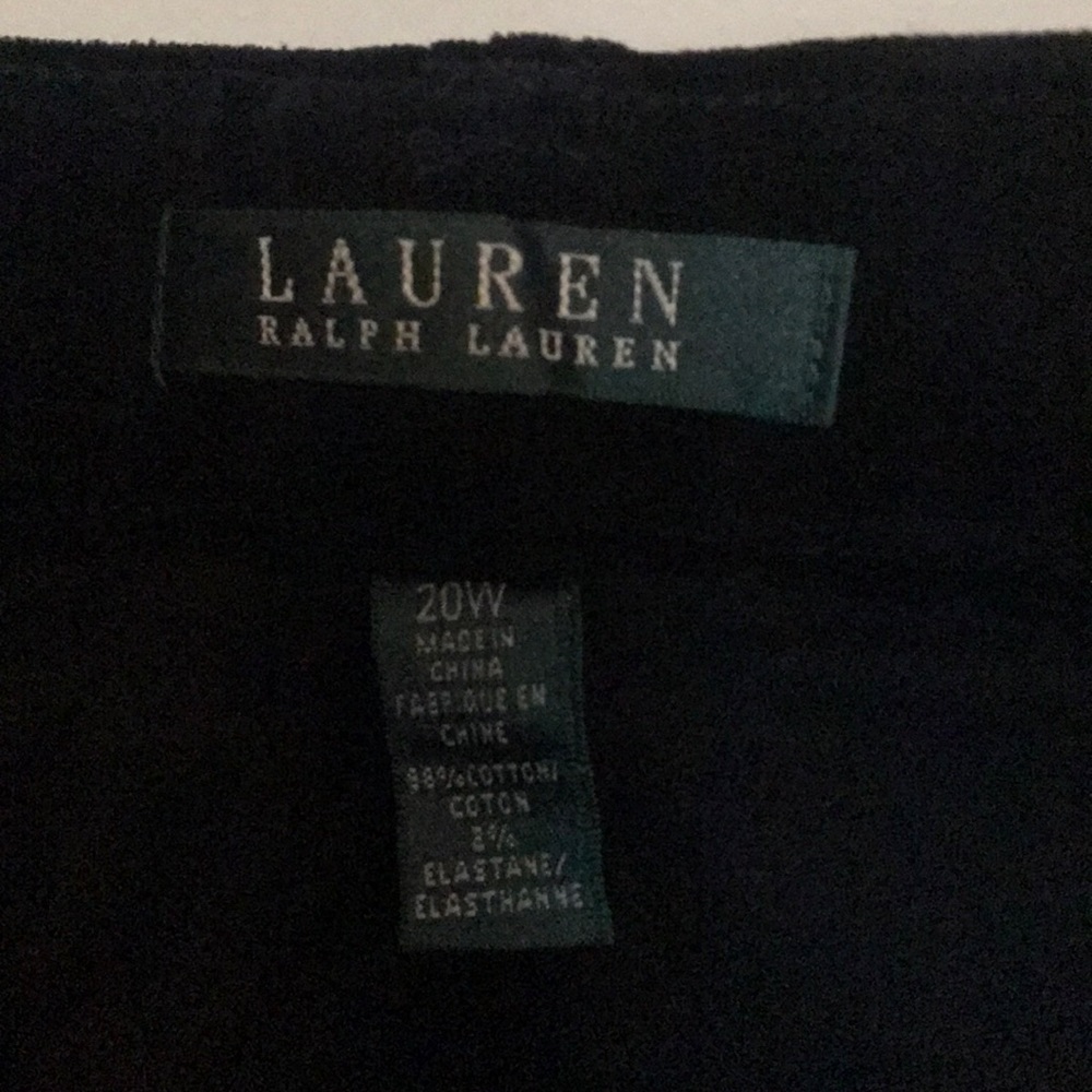 Lauren Ralph Lauren velour Jeans Black 20w